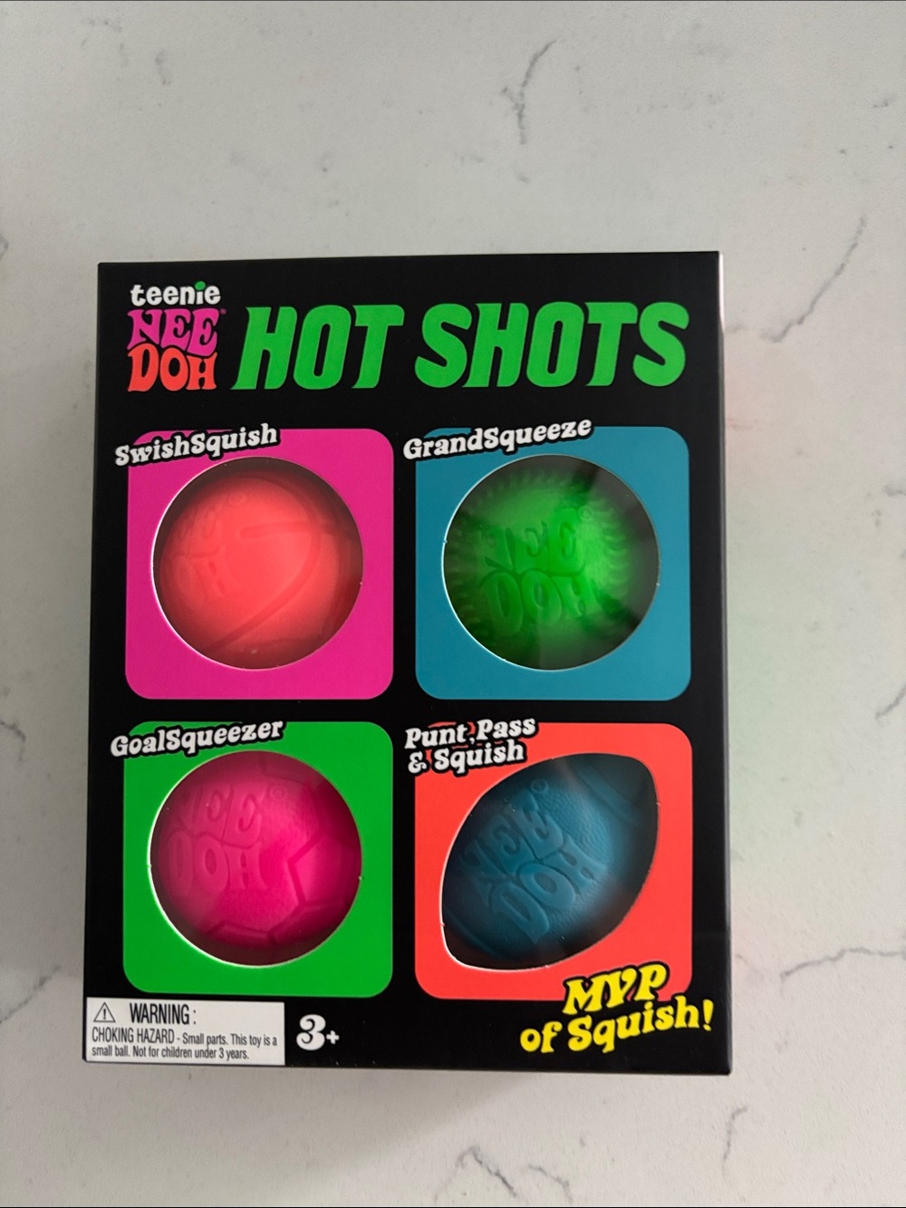Needoh Hot Shots Squishy Balls - Multi Color Pack